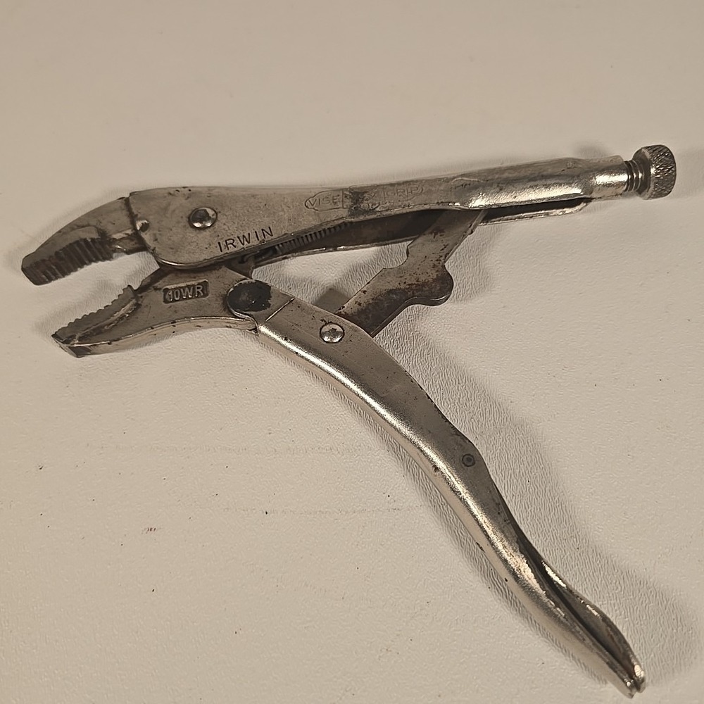 Irwin 502L3 10WR 10" Vise-Grip‎ Locking Pliers, Curved Jaw with Wire Cutter